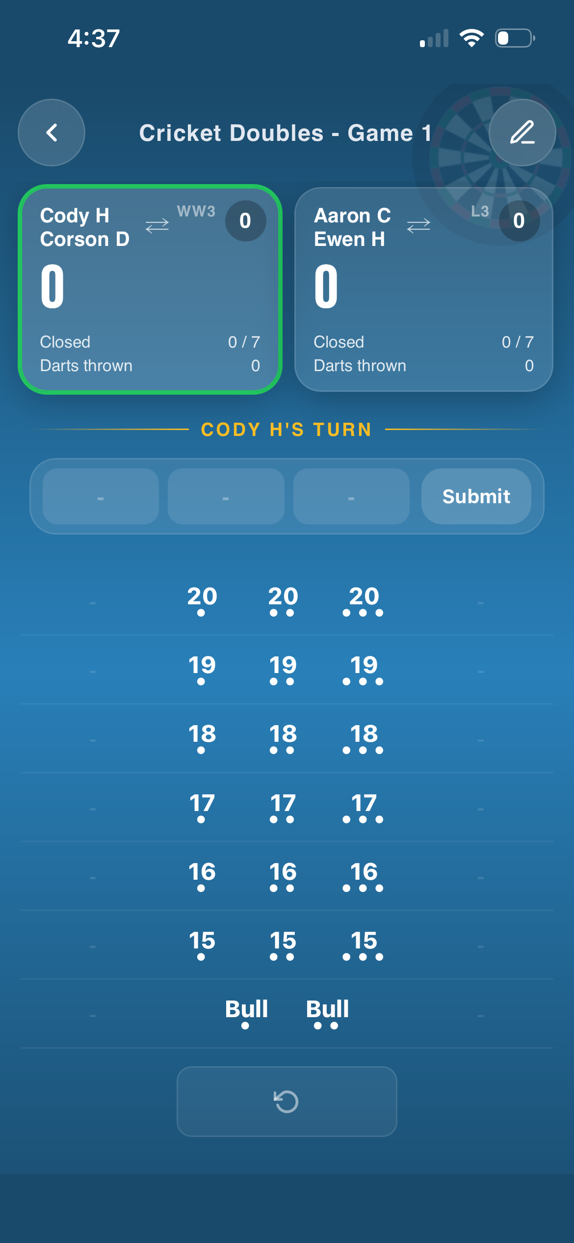 Live Scoring
